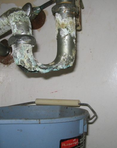 leaking sink drain